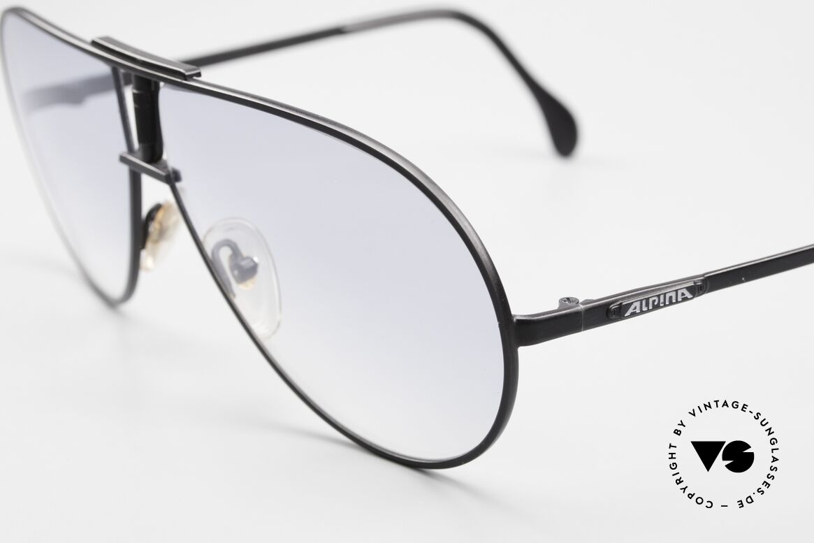 Alpina Quattro Rare XL Aviator Sunglasses 80's, famous 'aviator sunglasses' in untouched condition, Made for Men