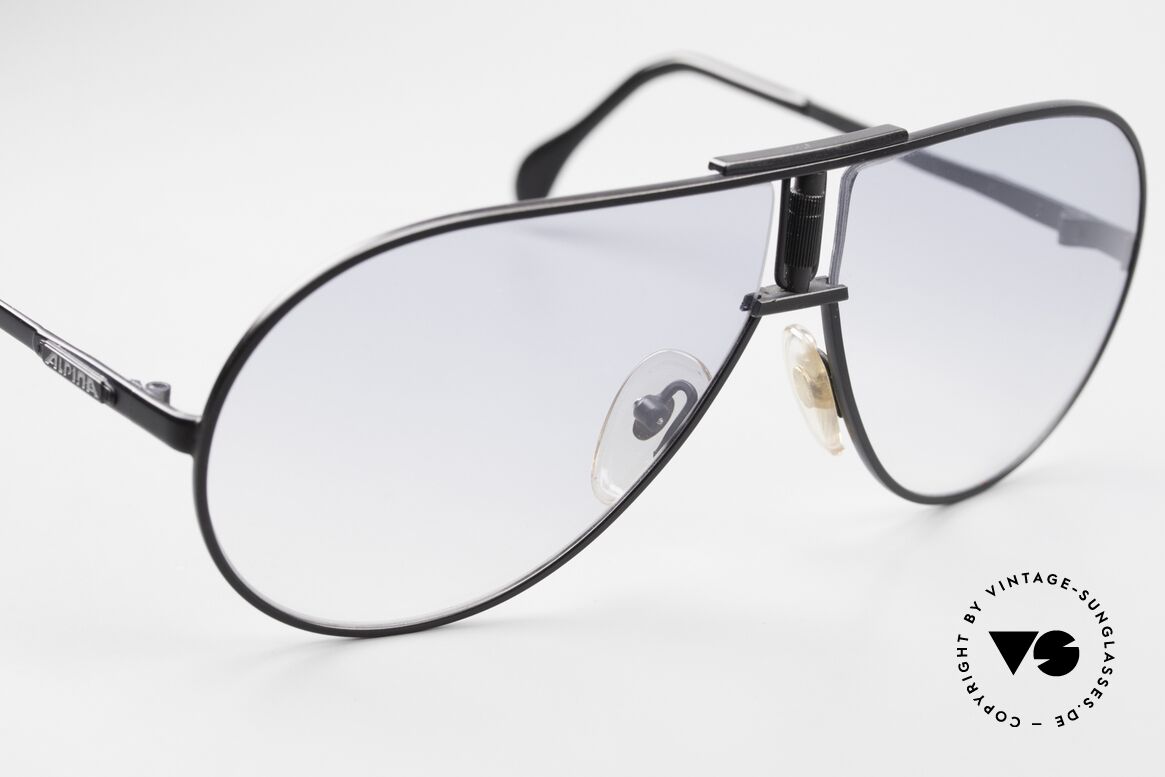 Alpina Quattro Rare XL Aviator Sunglasses 80's, NO RETRO sunglasses, but a 33 years old RARITY!, Made for Men
