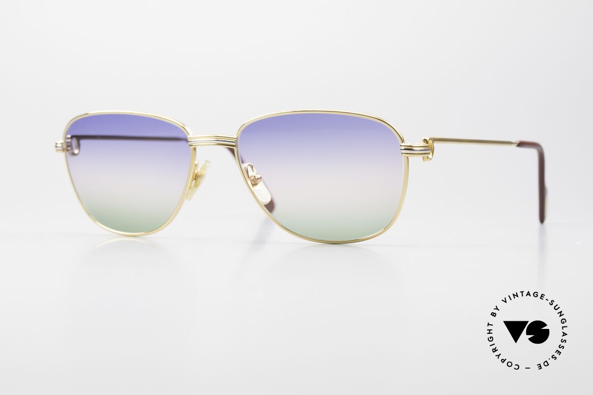 Cartier Courcelles Unique 90's Luxury Sunglasses, precious Cartier sunglasses of the 90's, M size 57°17, Made for Men and Women