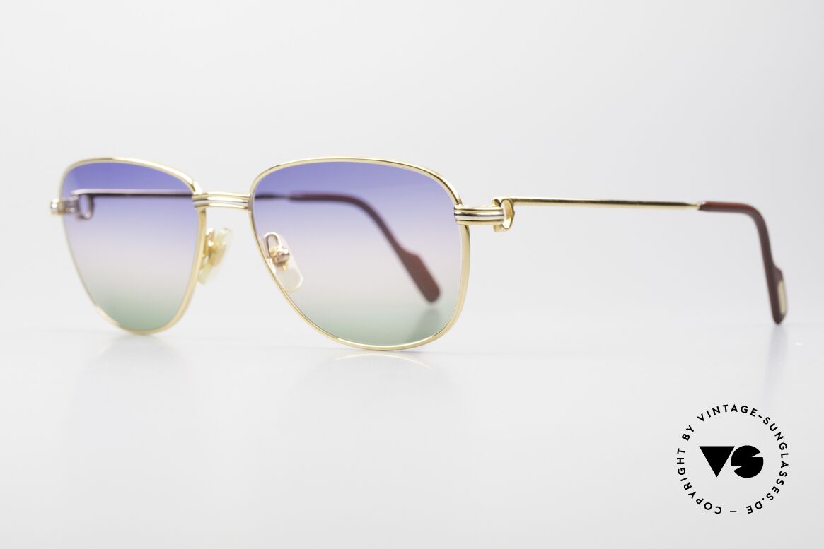 Cartier Courcelles Unique 90's Luxury Sunglasses, 22ct gold-plated (like all vintage Cartier ORIGINALS), Made for Men and Women