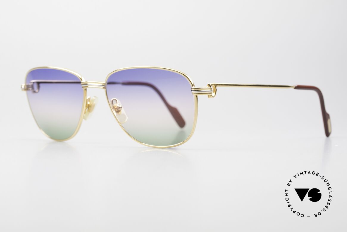 Cartier Courcelles - M Unique 90's Luxury Sunglasses, 22ct gold-plated (like all vintage Cartier ORIGINALS), Made for Men and Women