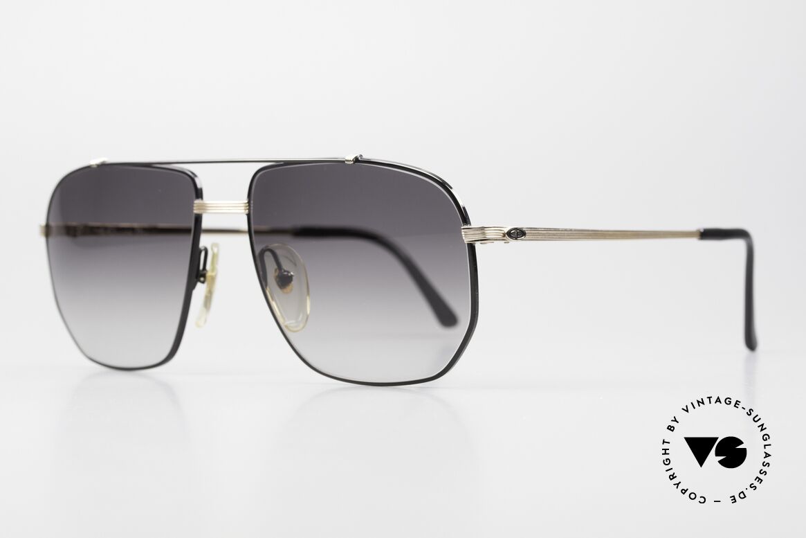 Christian Dior 2593 Noble 90's Metal Shades For Men, noble frame finish; GOLD-PLATED and black, Made for Men