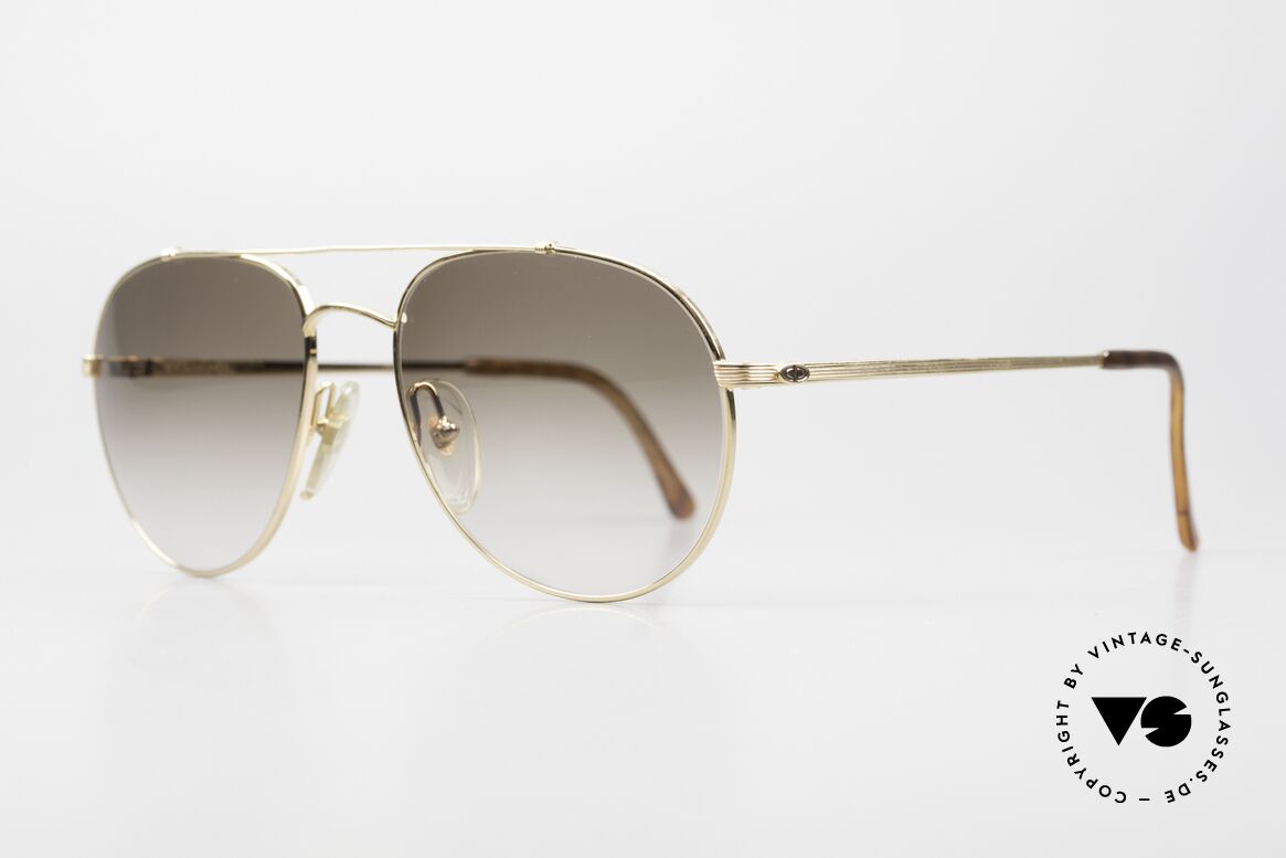Christian Dior 2488 Rare 80's Aviator Sunglasses, noble brown-gradient lenses: 100% UV protection, Made for Men
