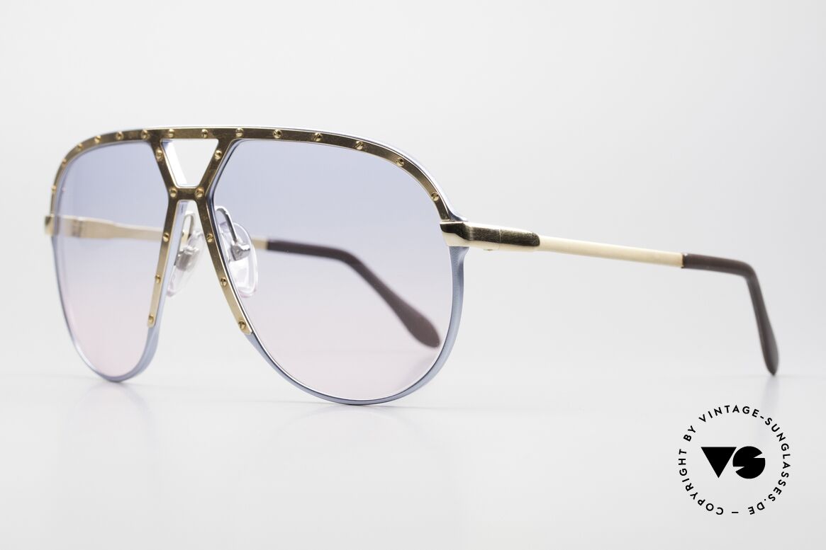Alpina M1 Baby-Blue Pink Gradient Gold, matching sun lenses: baby-blue / pink gradient, Made for Men and Women