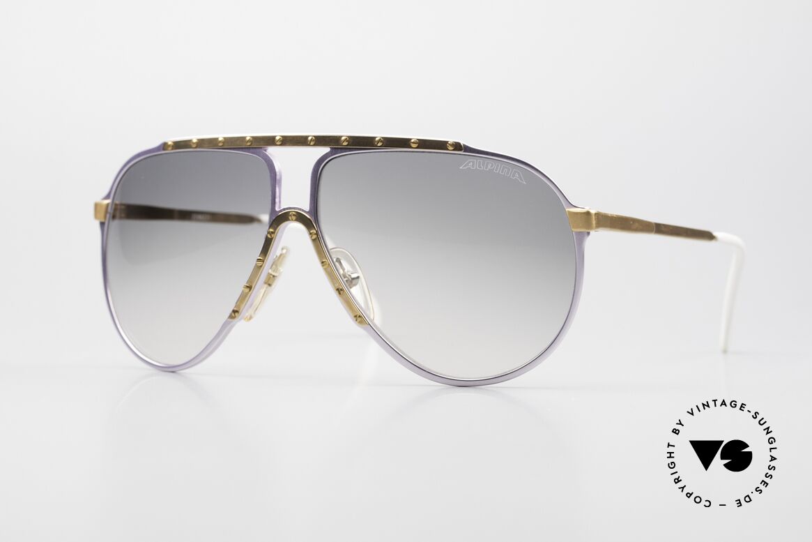 Alpina M1 Limited Edition 80's Shades, vintage Alpina M1 sunglasses; size 60°12 from 1987, Made for Men and Women