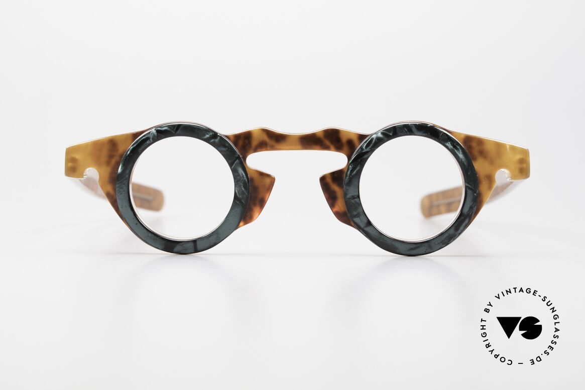 Vidocq Les Halles Round Vintage Glasses 1980's, spectacular VIDOCQ eyeglasses design of the 80's, Made for Men and Women