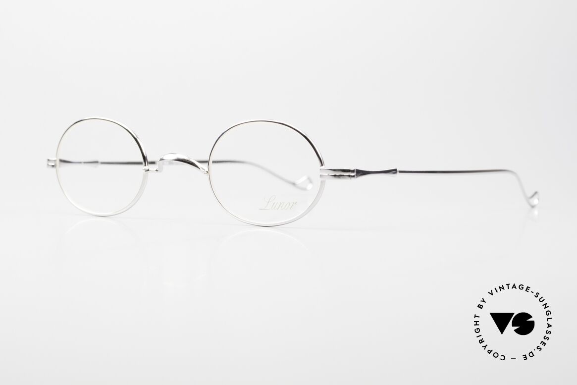 Lunor II 10 Frame Platinum Plated PP, rather a small model (in size 43/26) for ladies and gents, Made for Men and Women