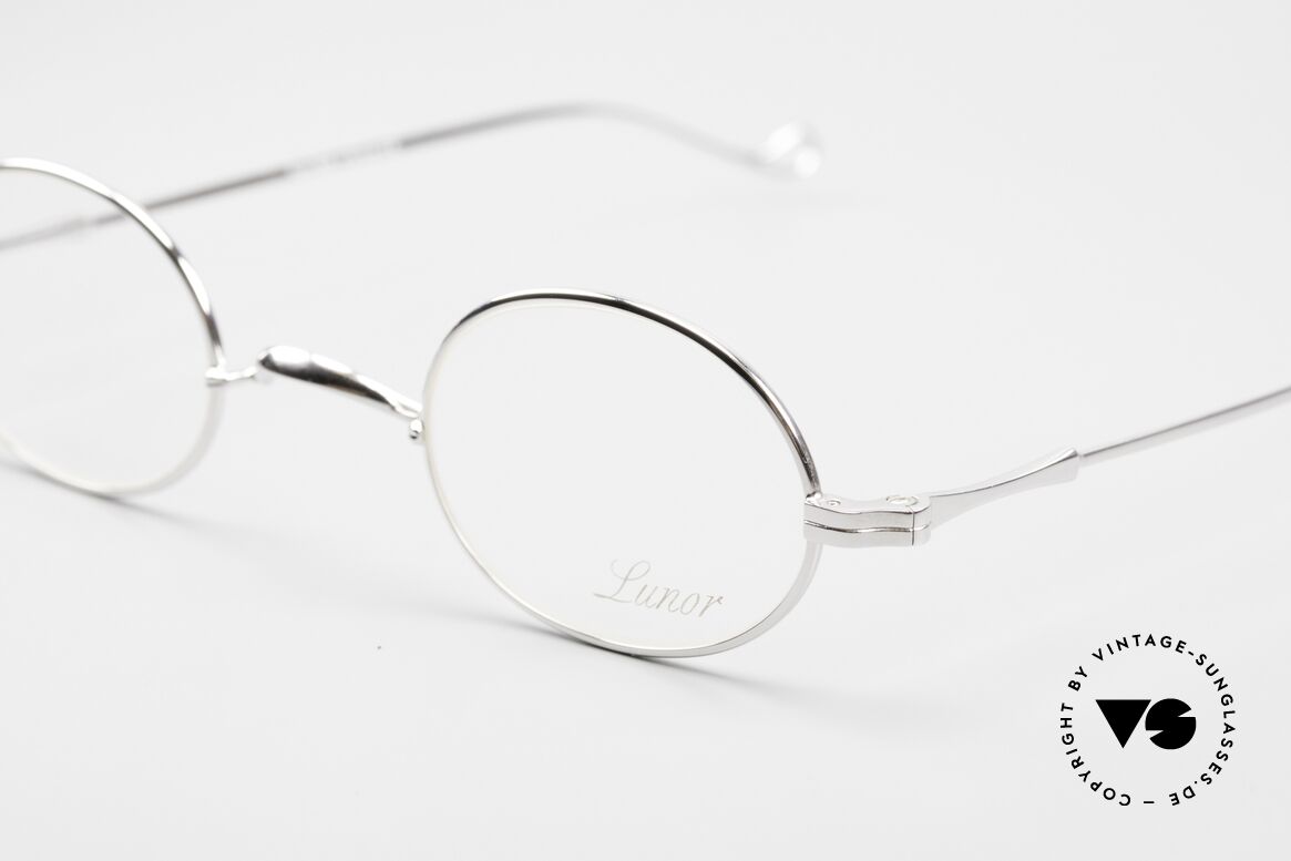 Lunor II 10 Oval Frame Platinum Plated PP, traditional German brand; quality handmade in Germany, Made for Men and Women