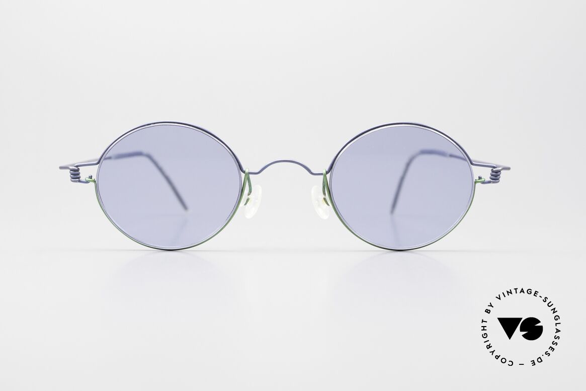 Lindberg Corona Air Titan Rim Round Titanium Frame Unisex, LINDBERG Air Titanium Rim sunglasses in size 42-24, Made for Men and Women