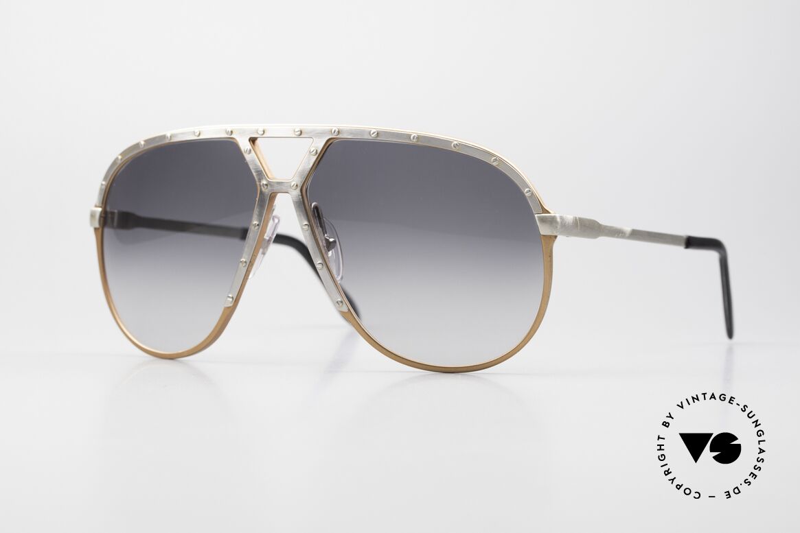 Alpina M1 Antique-Silver Peach Edition, vintage Alpina M1 sunglasses from West Germany, Made for Men