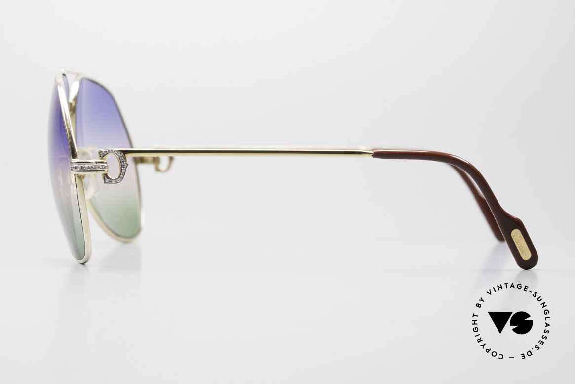 Cartier Vendome LC - L Customized Gemstone Frame, with new lenses in triple gradient (real eye-catcher), Made for Men