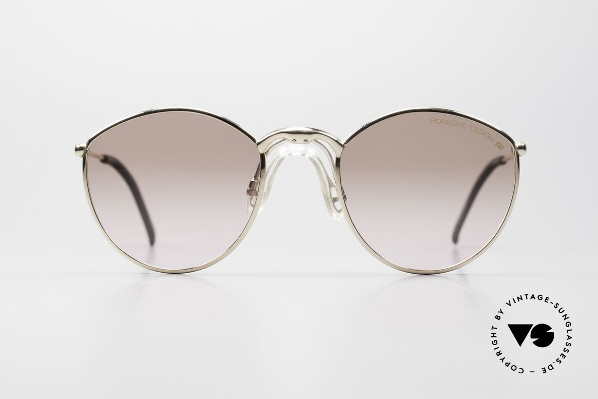 Porsche 5638 - L 90's Glasses For Women & Men, GOLD-PLATED frame with comfortable 'saddle bridge', Made for Men and Women