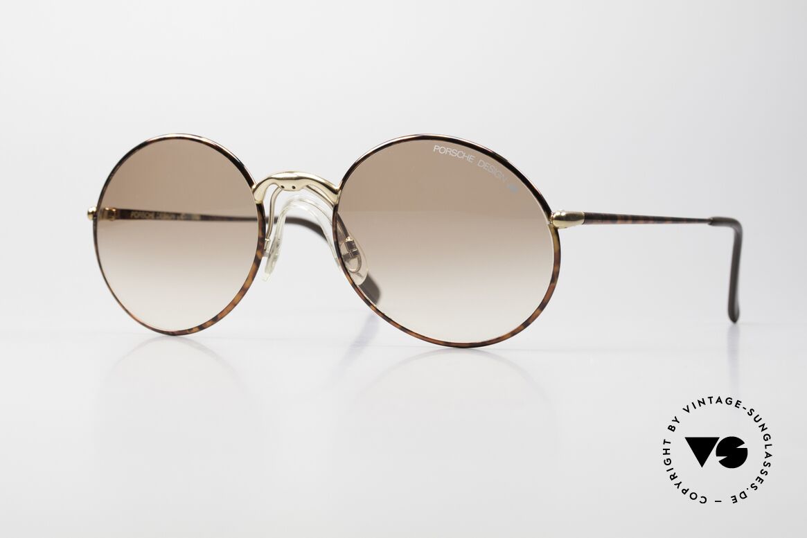 Porsche 5658 - L Round 90's Sunglasses For Men, luxury round designer sunglasses by Porsche Design, Made for Men