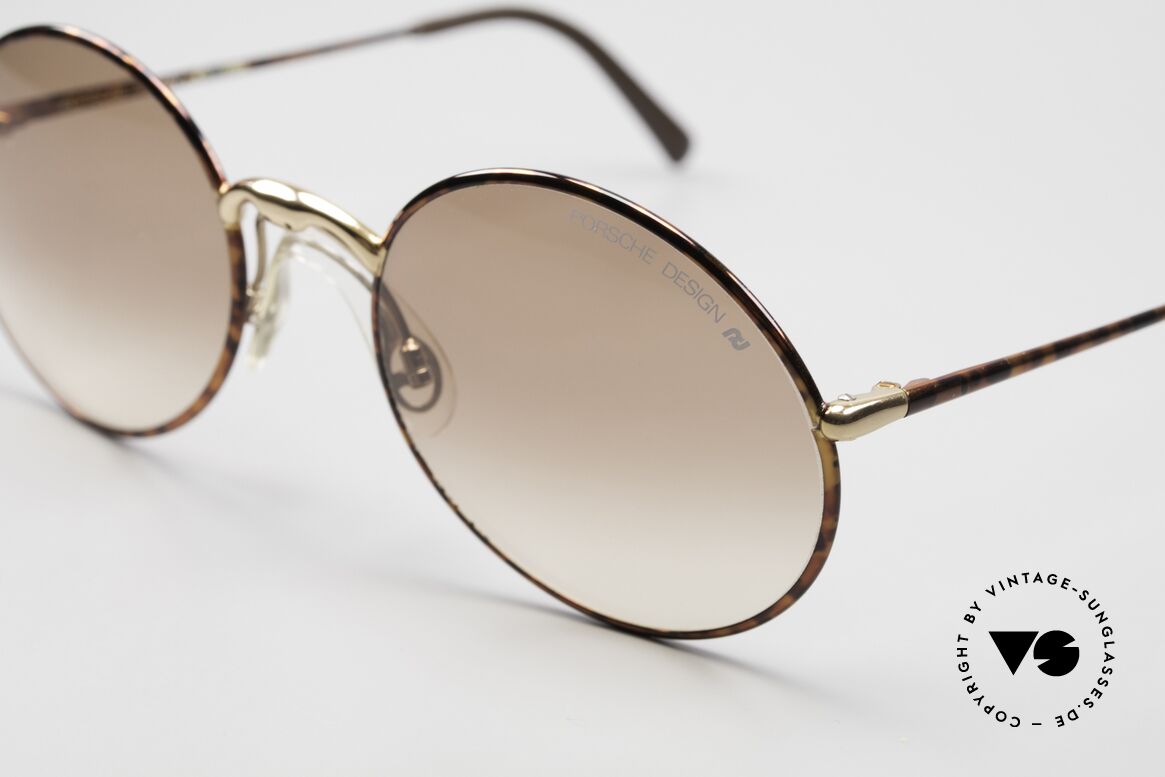 Porsche 5658 - L Round 90's Sunglasses For Men, top quality with brown PD lenses (100% UV protect.), Made for Men