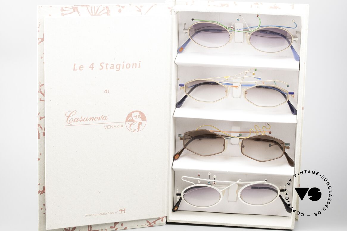Casanova Le 4 Stagioni 4 Seasons Limited Art Sunglasses, "Le 4 Stagioni" limited edition art glasses by Casanova, Made for Men and Women