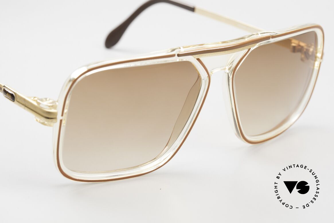 Cazal 630 80's Hip Hop Frame Gold Plated, new old stock (like all our rare Cazal frames), Made for Men
