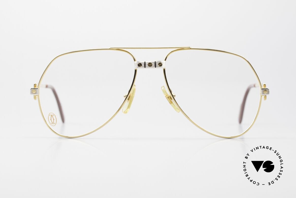Cartier Vendome Santos - S James Bond Vintage Glasses, mod. "Vendome" was launched in 1983 & made till 1997, Made for Men and Women