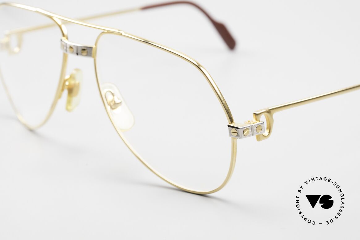 Cartier Vendome Santos - S James Bond Vintage Glasses, worn by actor Christopher Walken (JAMES BOND, 1985), Made for Men and Women