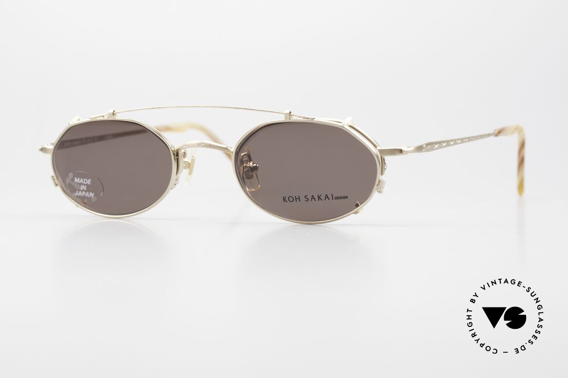 Koh Sakai KS9727 True 90's Frame Made in Japan, vintage Koh Sakai glasses KS9727, 44-21, with clip-on, Made for Men and Women