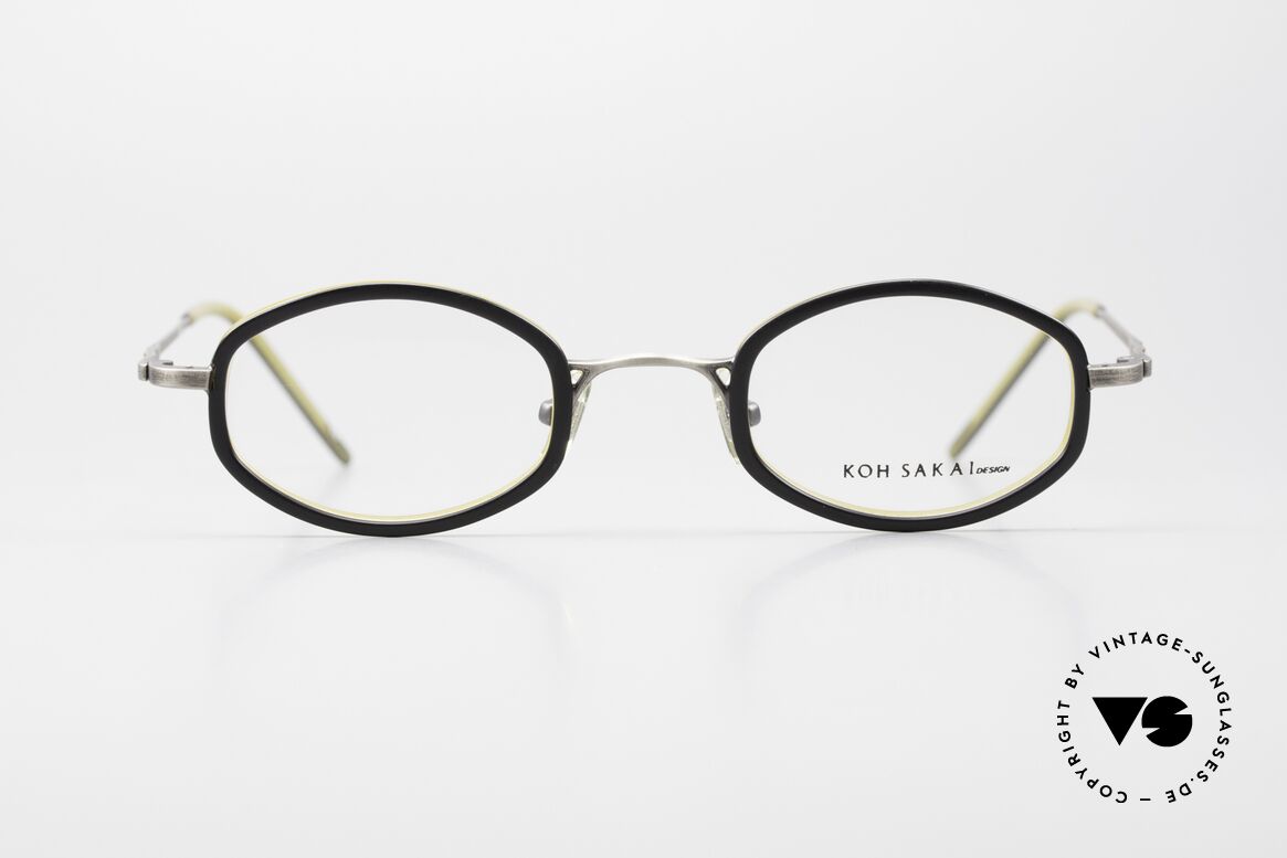 Koh Sakai KS9836 Titanium Glasses With Sun Clip, Size: medium, Made for Men and Women