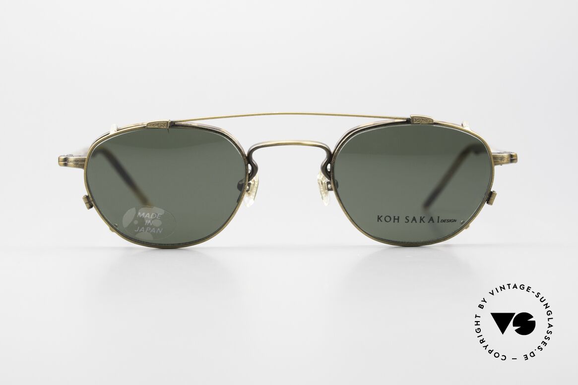 Koh Sakai KS9408 Small Eyeglasses With Clip On, Koh Sakai, BADA and OKIO have been one distribution, Made for Men and Women