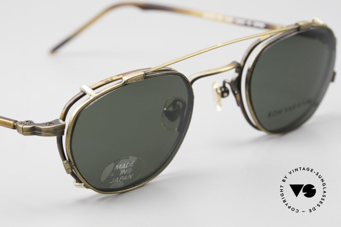 Koh Sakai KS9408 Small Eyeglasses With Clip On, accordingly, the same TOP QUALITY / "look-and-feel", Made for Men and Women