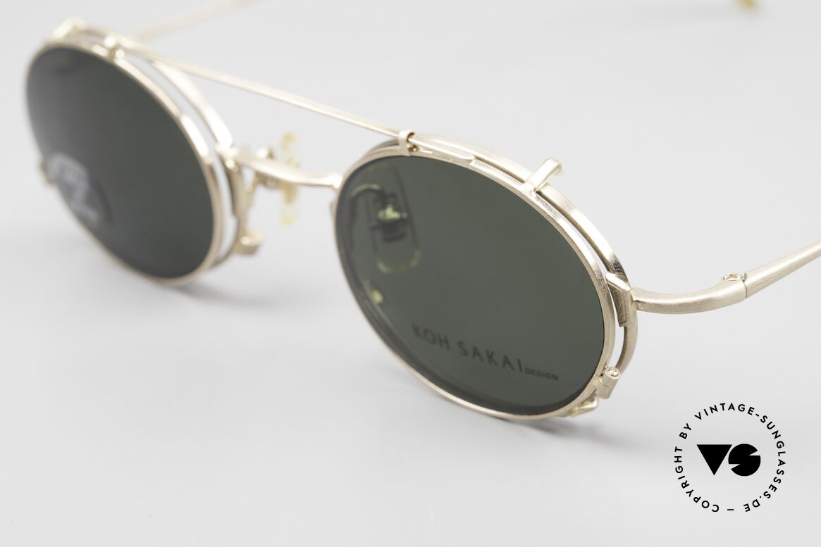Koh Sakai KS9711 Clip On Glasses 90's Titanium, made in the same factory like Oliver Peoples & Eyevan, Made for Men and Women