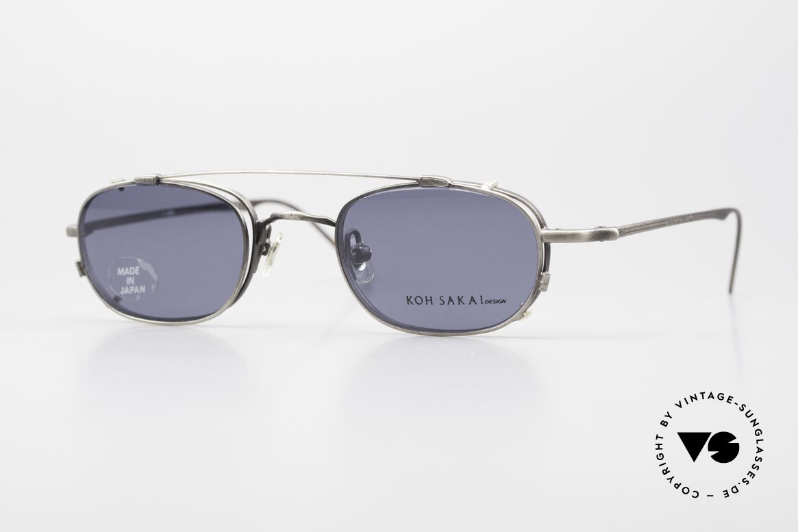 Koh Sakai KS9575 90's Titan Frame Made in Japan, rare, vintage Koh Sakai glasses with clip-on from 1997, Made for Men and Women
