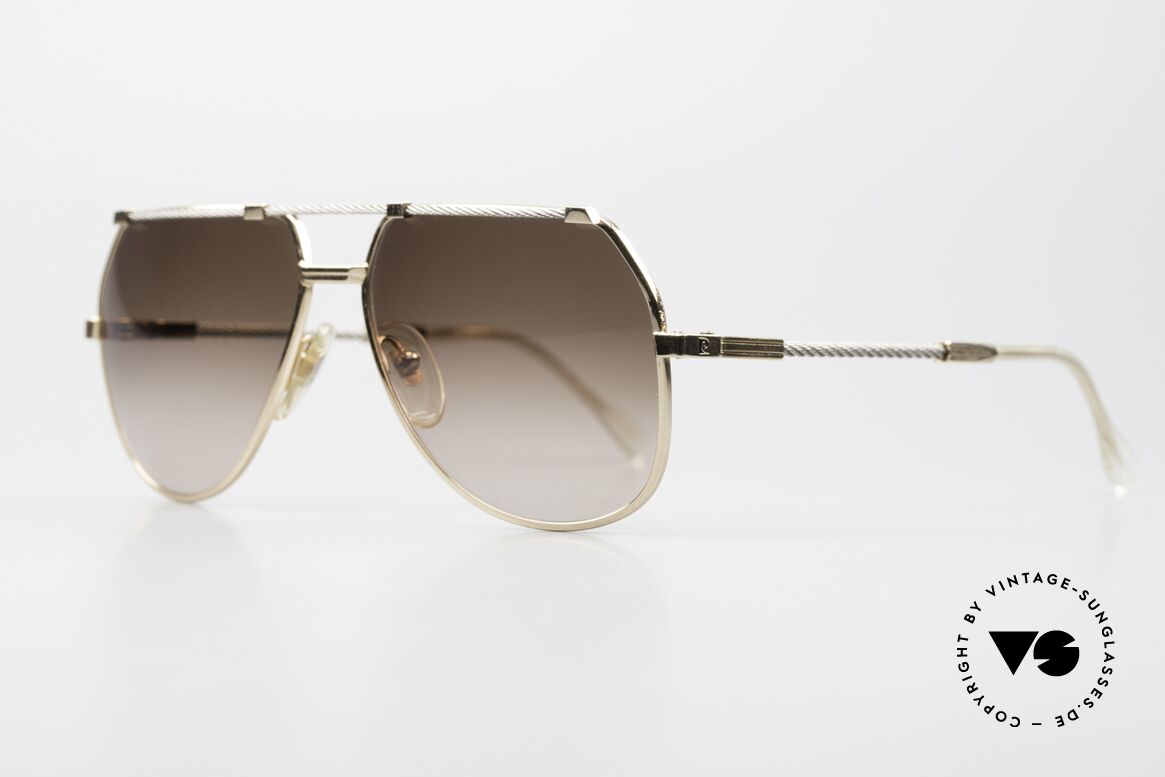 Pierre Cardin CP805 Old Vintage 80's Sailing Shades, temples & bridge are twisted like a hawser; size 57/14, Made for Men