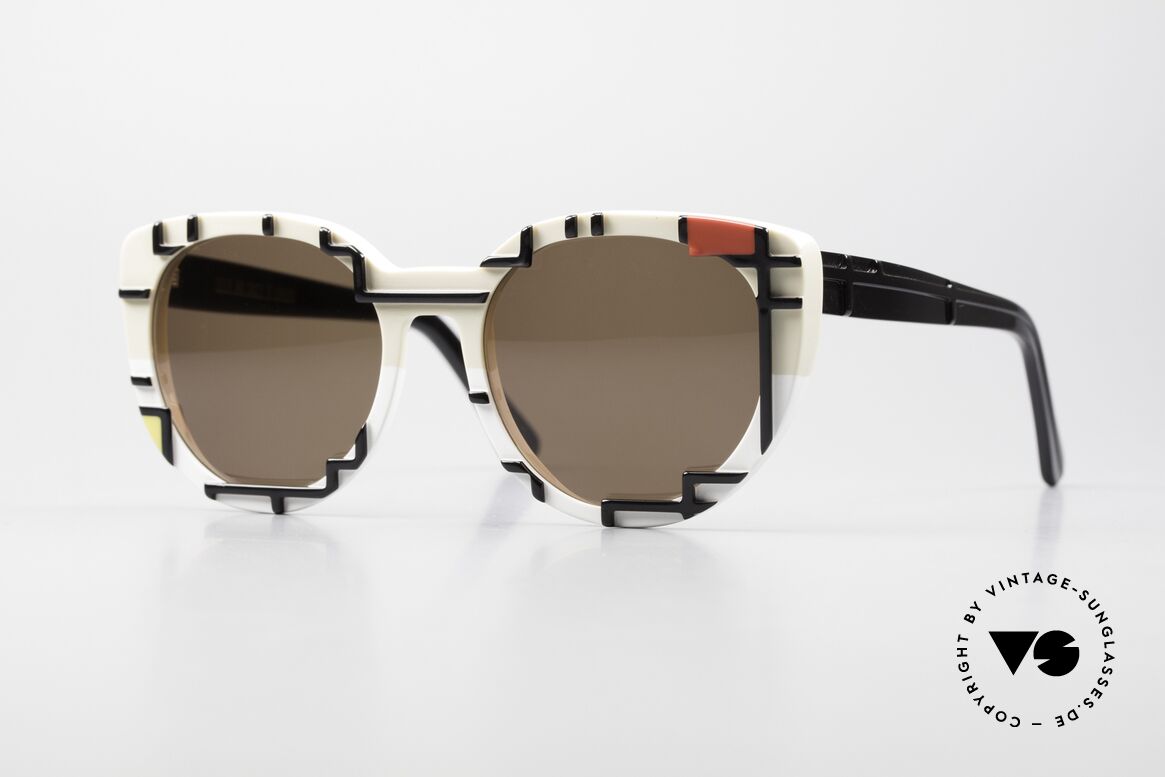 Cutler And Gross 1082 Piet Mondrian Bauhaus Shades, Cutler and Gross sunglasses model 1082 in size 54-18, Made for Women