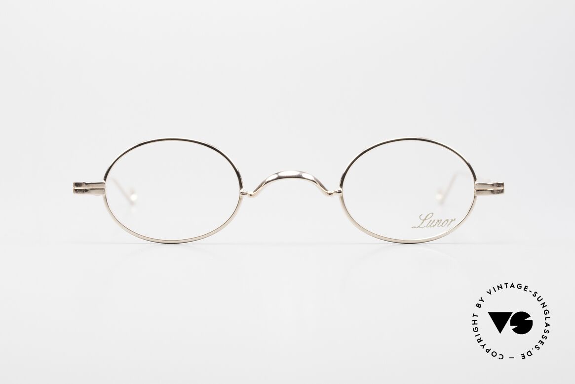 Lunor II 04 Limited Rose Gold Frame XS Oval, extra small oval vintage glasses of the Lunor II Series, Made for Men and Women Lunor II 04 Limited Rose Gold Frame XS Oval, extra small oval vintage glasses of the Lunor II Series, Made for Men and Women