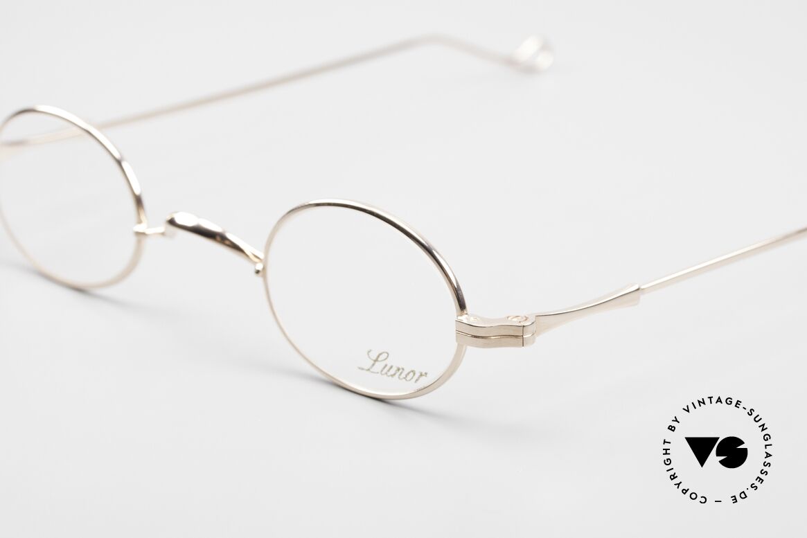 Lunor II 04 Limited Rose Gold Frame XS Oval, traditional German brand; quality handmade in Germany, Made for Men and Women