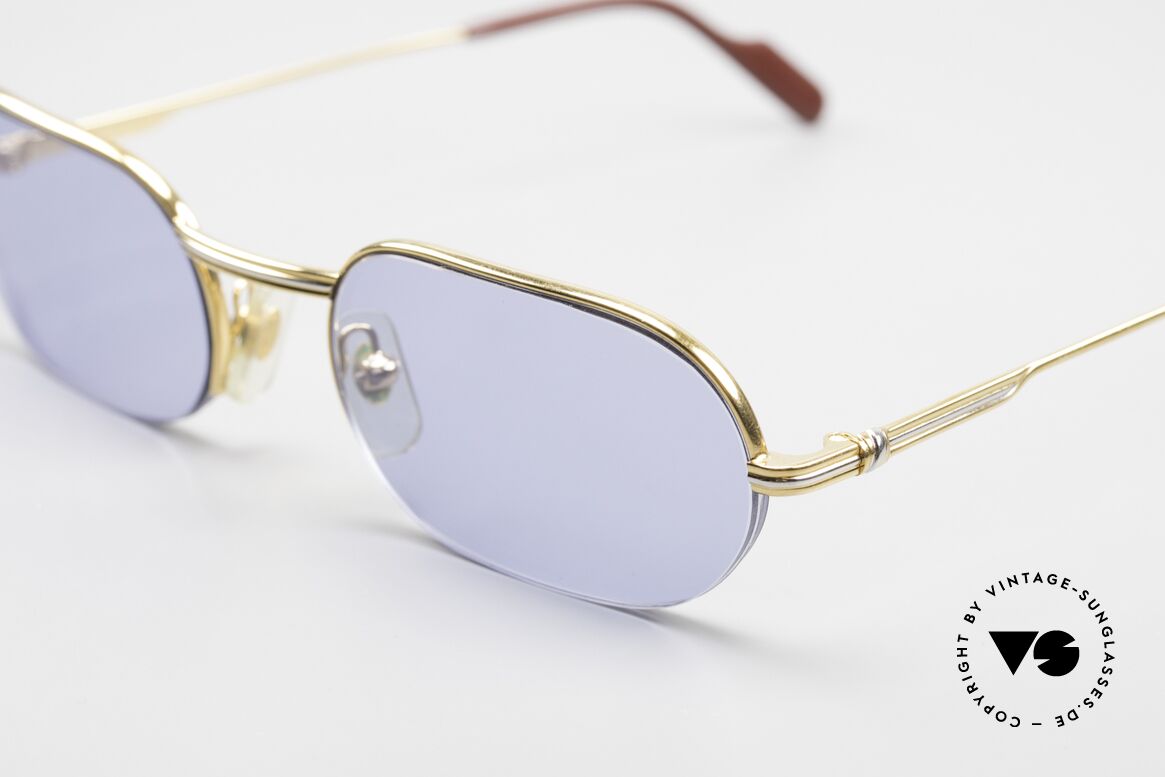 Cartier Ascot Semi Rimless 90's Sunglasses, lightweight & flexible (thanks to a semi rimless frame), Made for Men and Women