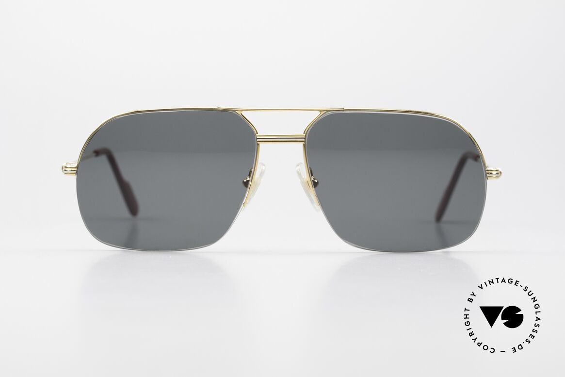 Cartier Orsay Luxury Vintage Sunglasses 90'S, model of the 'Semi-Rimless' Collection by CARTIER, Made for Men