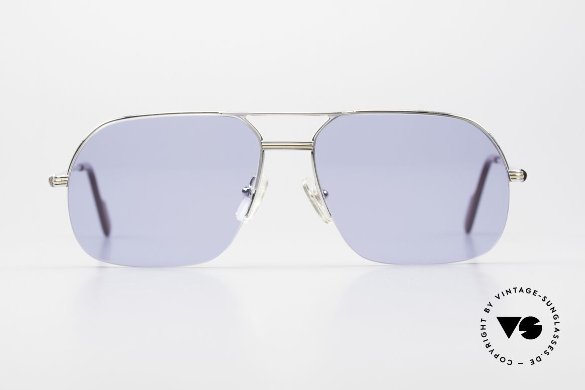 Cartier Orsay 90s Luxury Platinum Sunglasses, model of the 'Semi-Rimless' Collection by CARTIER, Made for Men