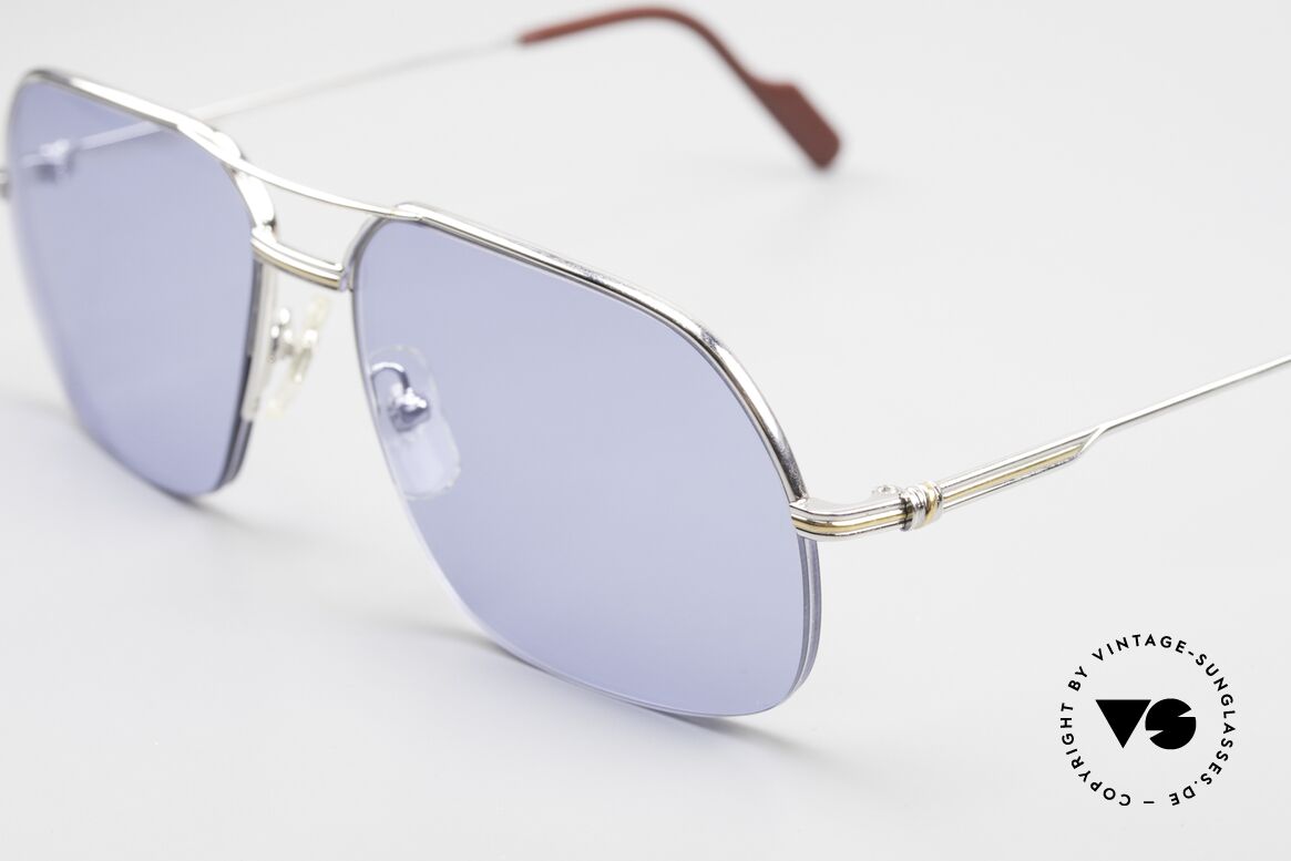 Cartier Orsay 90s Luxury Platinum Sunglasses, costly 'Platine Edition' (frame with platinum finish), Made for Men