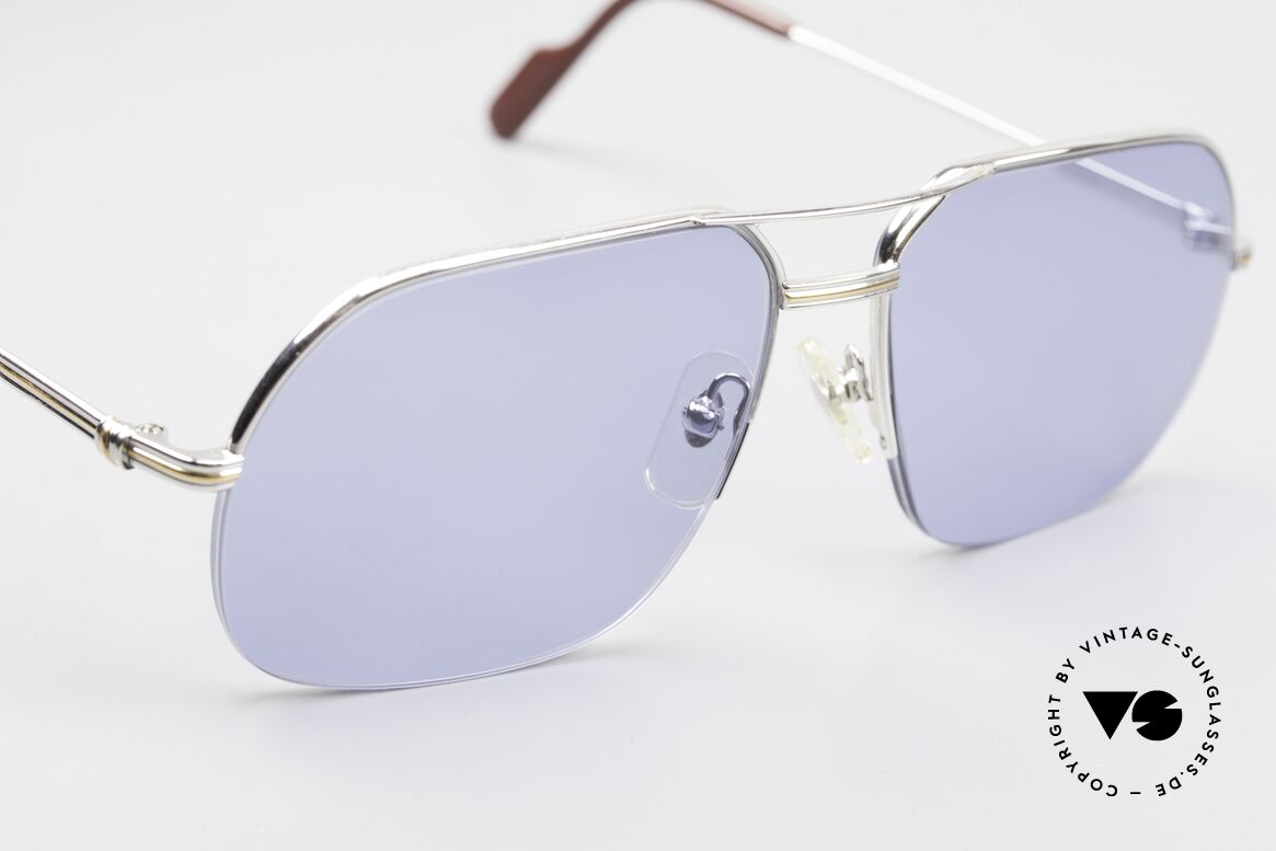 Cartier Orsay 90s Luxury Platinum Sunglasses, 2. hand model in great vintage condition + orig. box, Made for Men