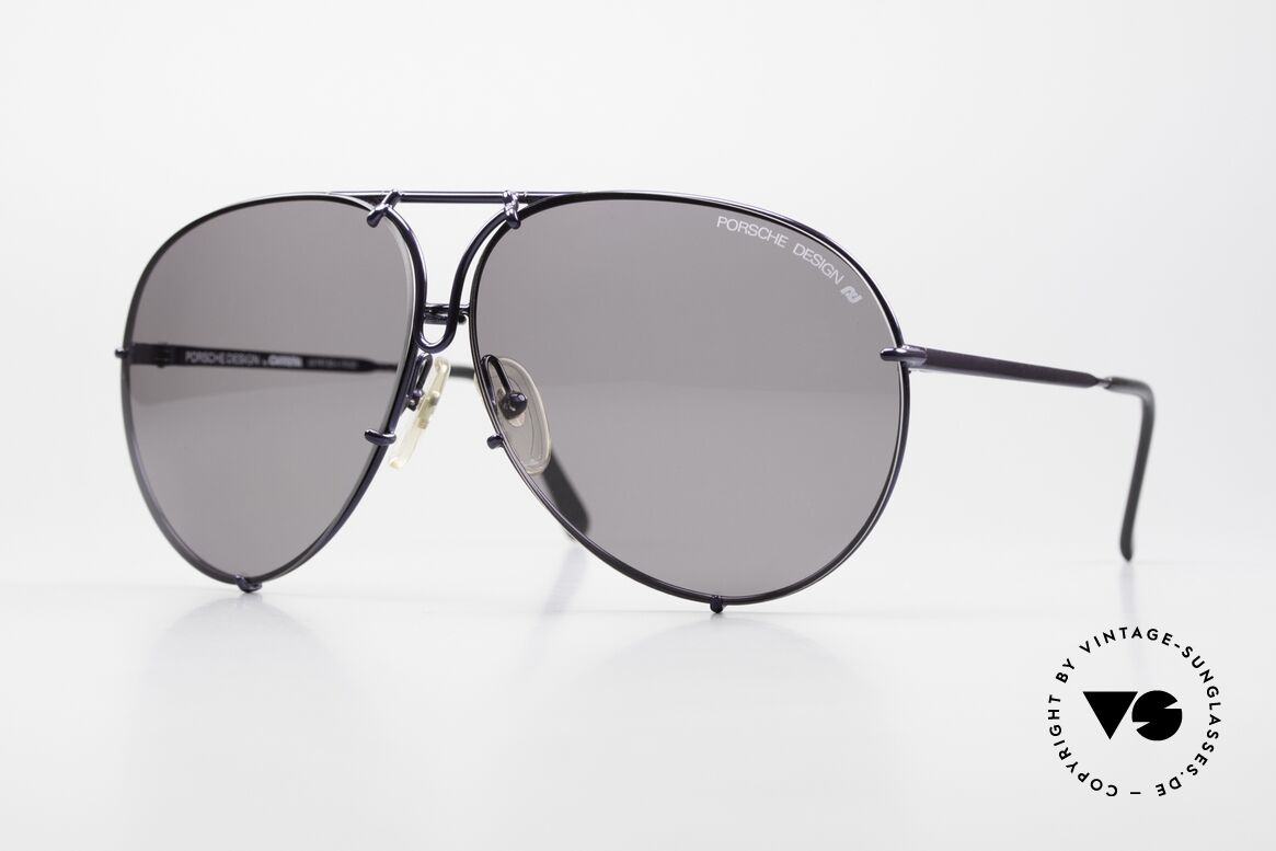Porsche 5623 Vintage Special Edition Shades, LIMITED SPECIAL EDITION = indigo/purple metallic!, Made for Men and Women
