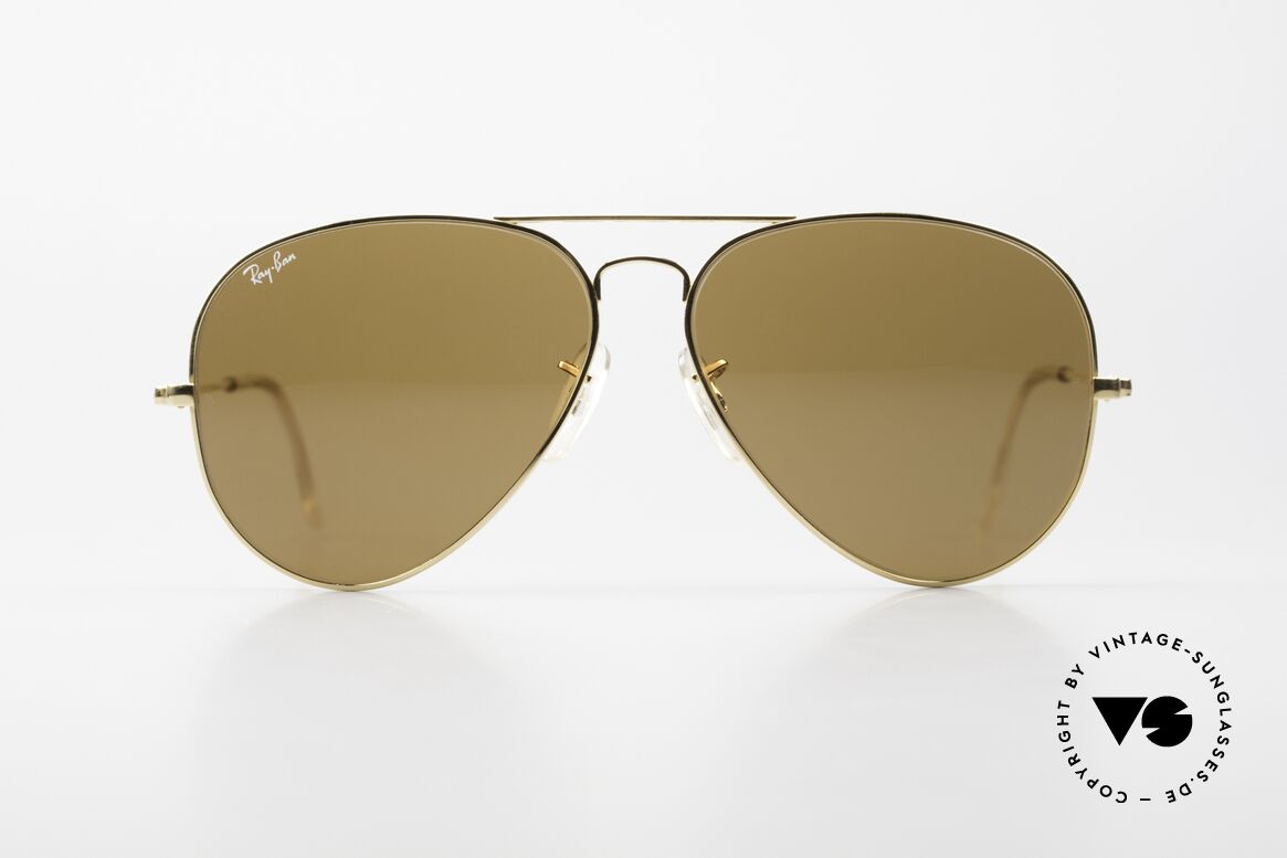 Ray Ban Large Metal II Old Ray-Ban B&L USA Shades, legendary aviator design in best quality (high-end), Made for Men