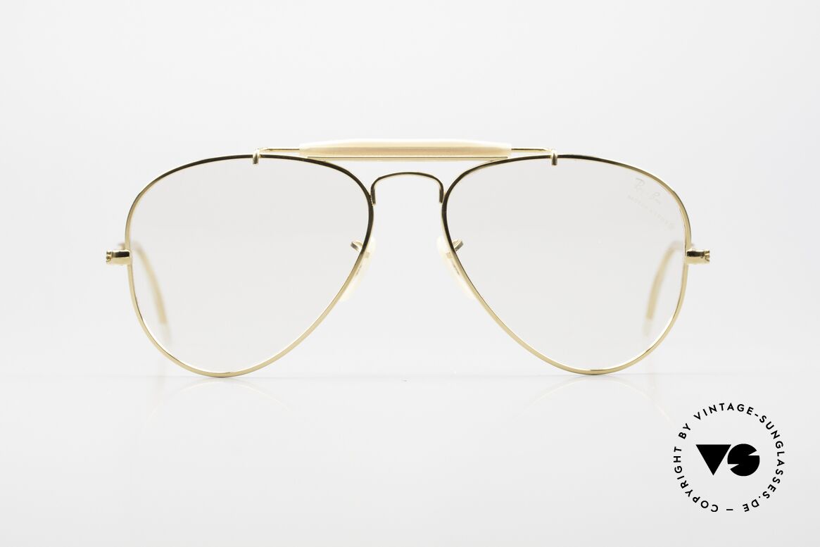 Ray Ban Outdoorsman Rare Old 56mm B&L USA Frame, old aviator eyeglasses by RAY-BAN of the 1980's, Made for Men and Women