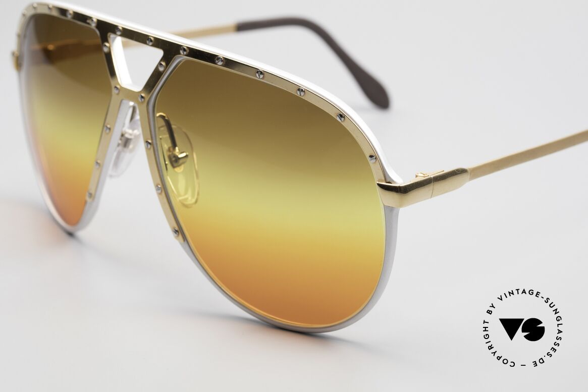 Alpina M1 80's Sunglasses West Germany, customized triple-gradient sun lenses 'desert sun', Made for Men