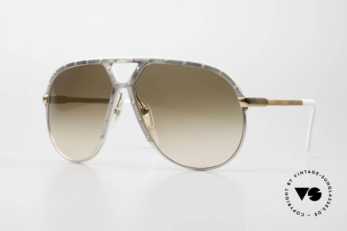 Alpina M1 One of a Kind Antique-Silver Gold, vintage Alpina M1 sunglasses, West Germany, Made for Men