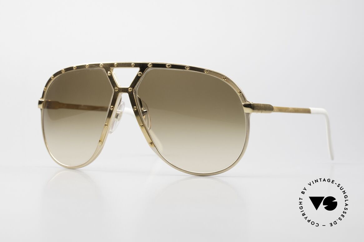 Alpina M1 All Gold Collector's Shades, iconic Alpina M1 designer sunglasses from 1986, Made for Men and Women