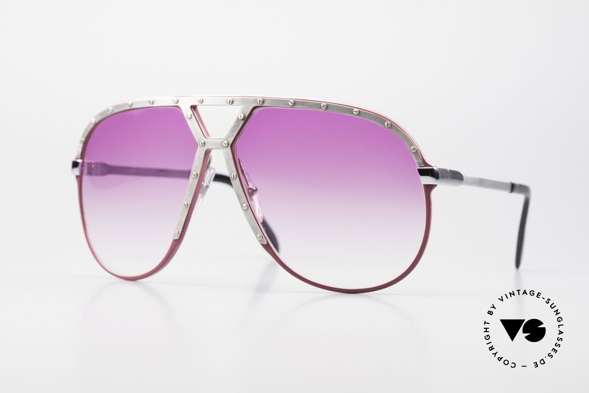 Alpina M1 Pink Gradient One Of A Kind, old 80's Alpina M1 sunglasses, West Germany, Made for Men and Women