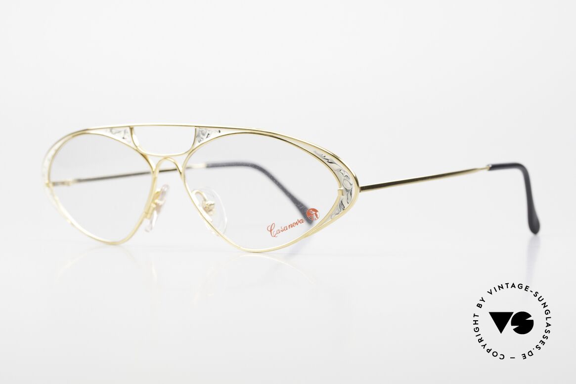 Casanova LC8 Murano Glass Luxury Frame, GOLD-PLATED frame with famous glass from MURANO, Made for Women