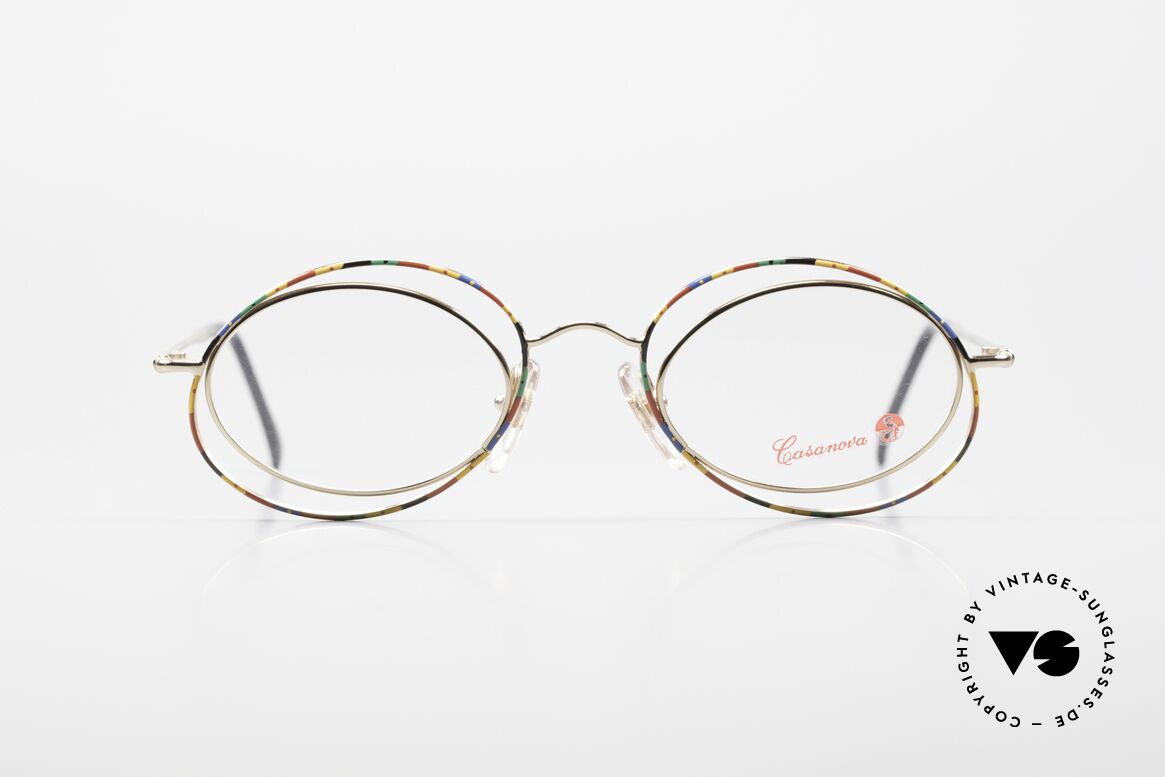 Casanova LC16 Crazy Eyeglasses Mulitcolored, LC ="Liberty Collezione", which is Ital. "Art Nouveau", Made for Women