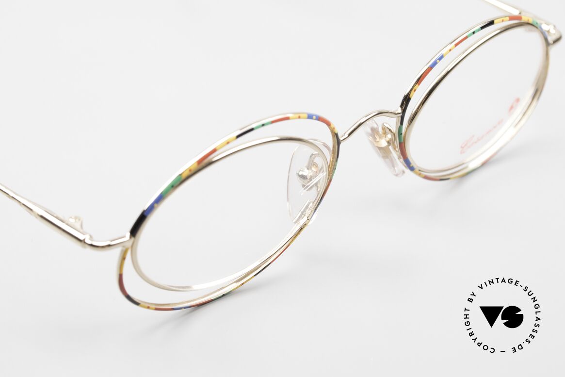 Casanova LC16 Crazy Eyeglasses Mulitcolored, UNWORN, new old stock, with Casanova DEMO lenses, Made for Women