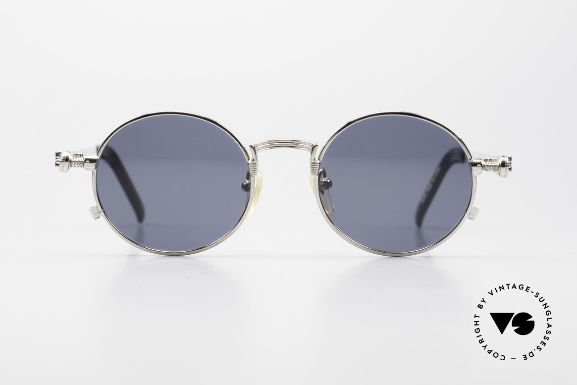 Jean Paul Gaultier 56-4178 Round Industrial Vintage Frame, striking frame design with ingenious SPRING HINGES, Made for Men