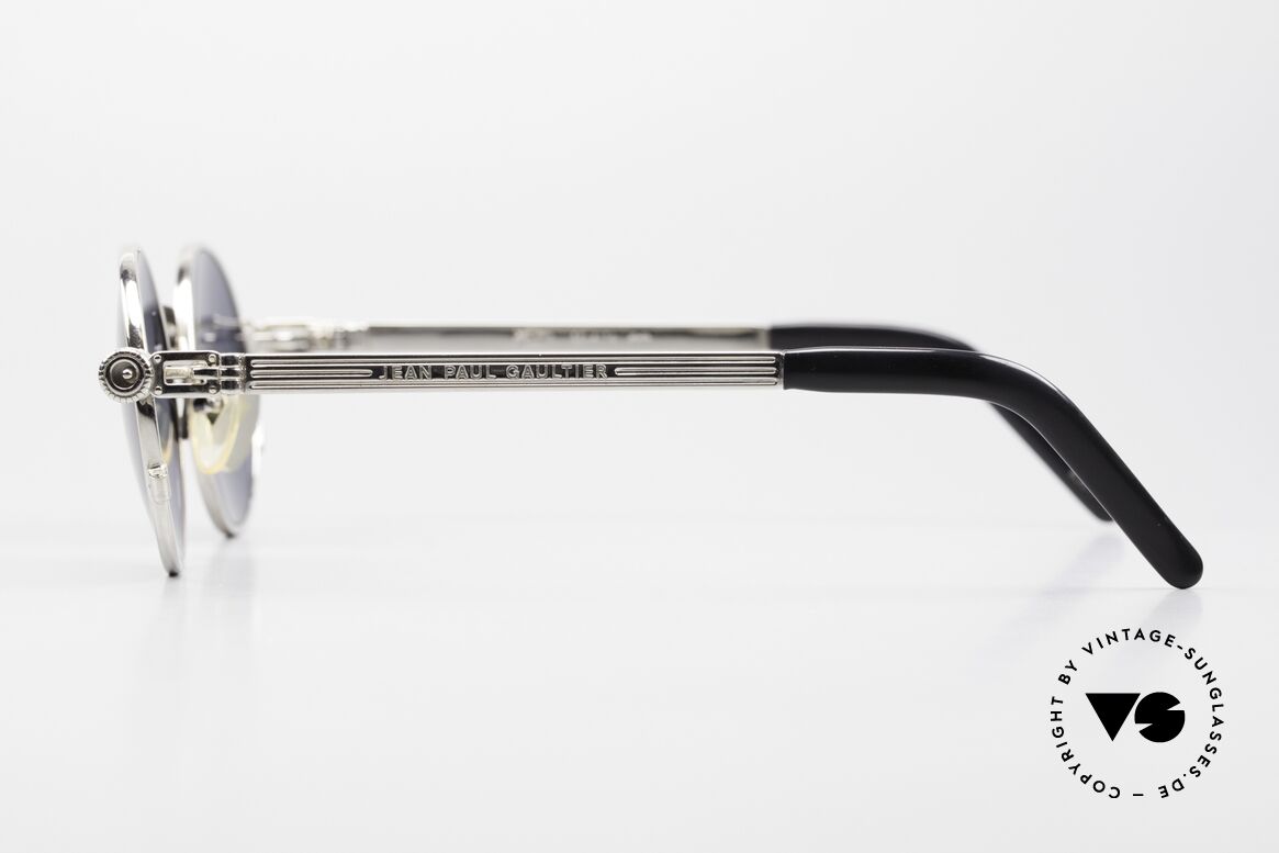 Jean Paul Gaultier 56-4178 Round Industrial Vintage Frame, UNWORN rarity incl. orig. JPG hard case, truly vintage!, Made for Men