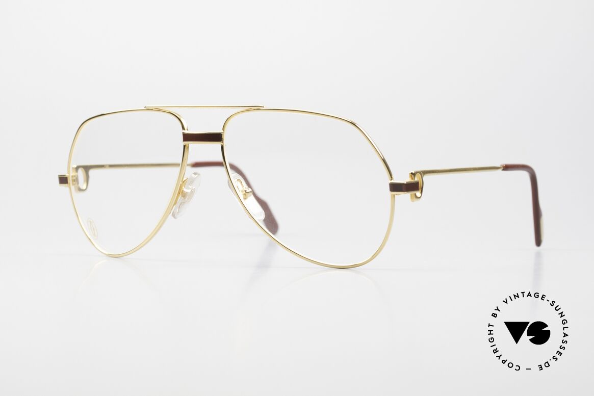 Cartier Vendome Laque - S 80's Luxury Eyeglass-Frame, Vendome = the most famous eyewear design by CARTIER, Made for Men and Women